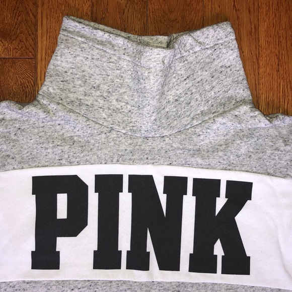 Grey wide neck sweatshirt from vs pink - Picture 2 of 6